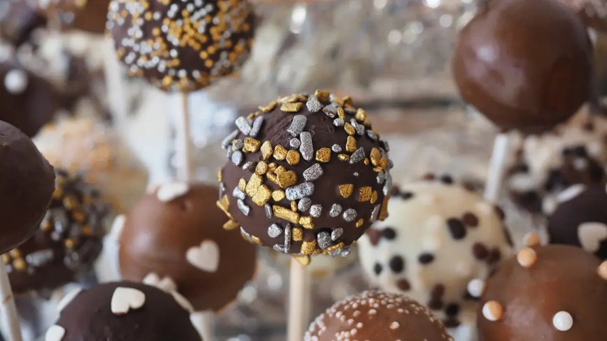 Cake pops z posypkami 