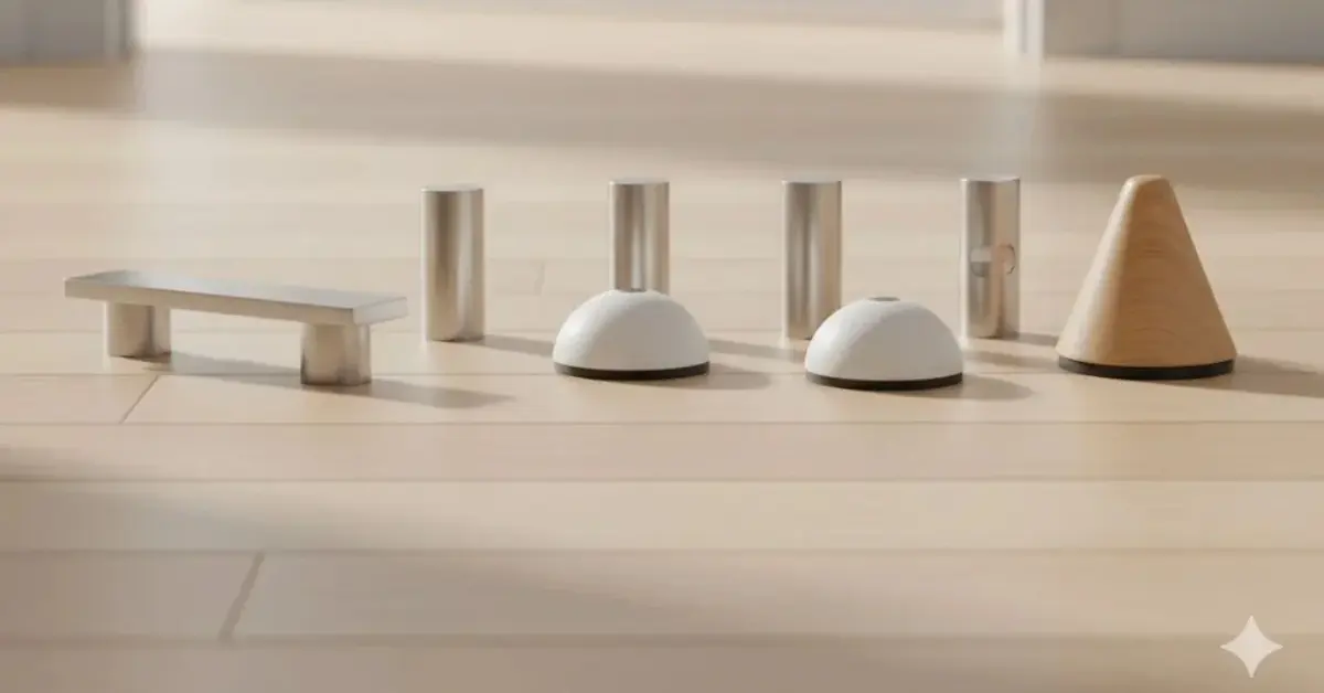 Różne typy odbojników do drzwi