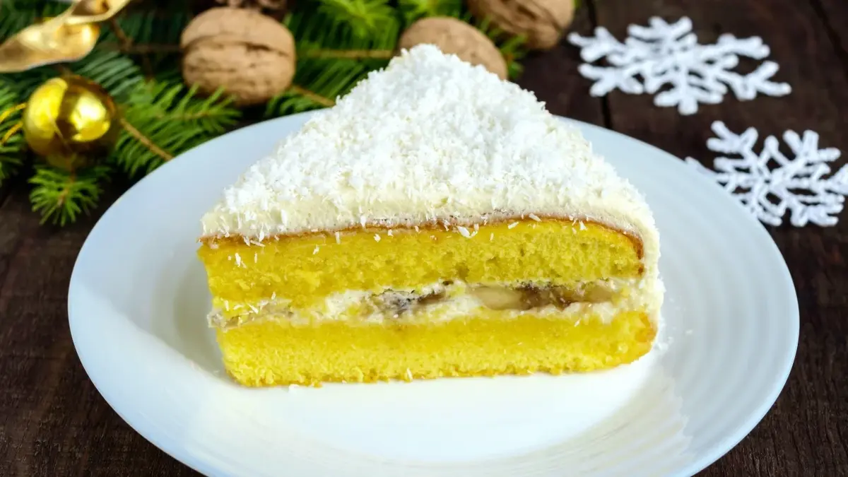 tort kokosowo bananowy