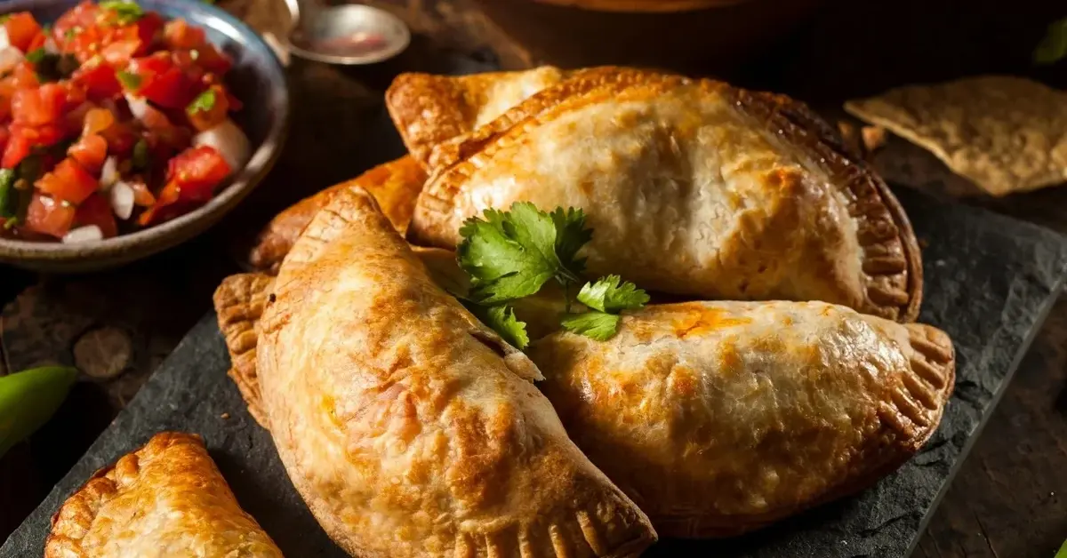 Empanadas na talerzu 