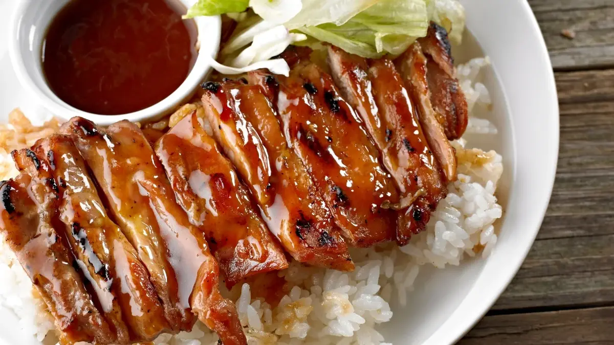 Kurczak teriyaki na ryżu 