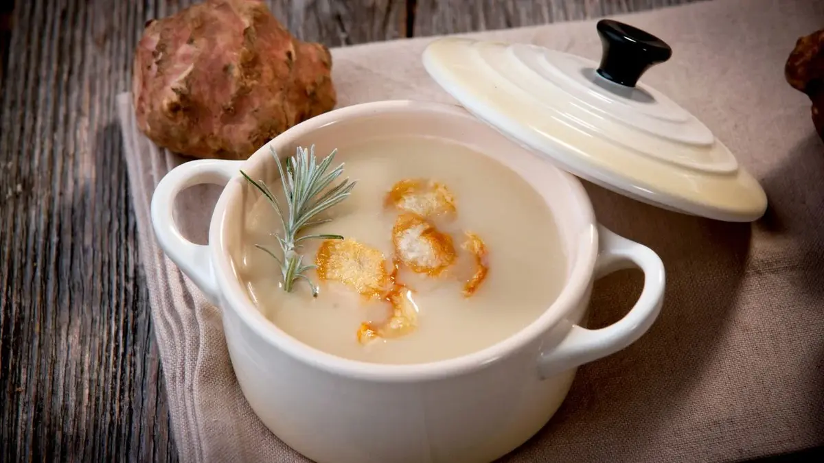 zupa krem z topinamburu i gruszki