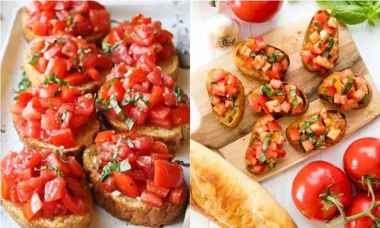 Główne zdjęcie - Bruschetta z pomidorami i bazylią - przepis na tradycyjną włoską przystawkę