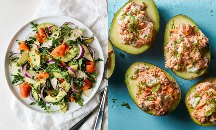 Sałatka z łososiem i awokado - przepis na lekką, wiosenną sałatkę