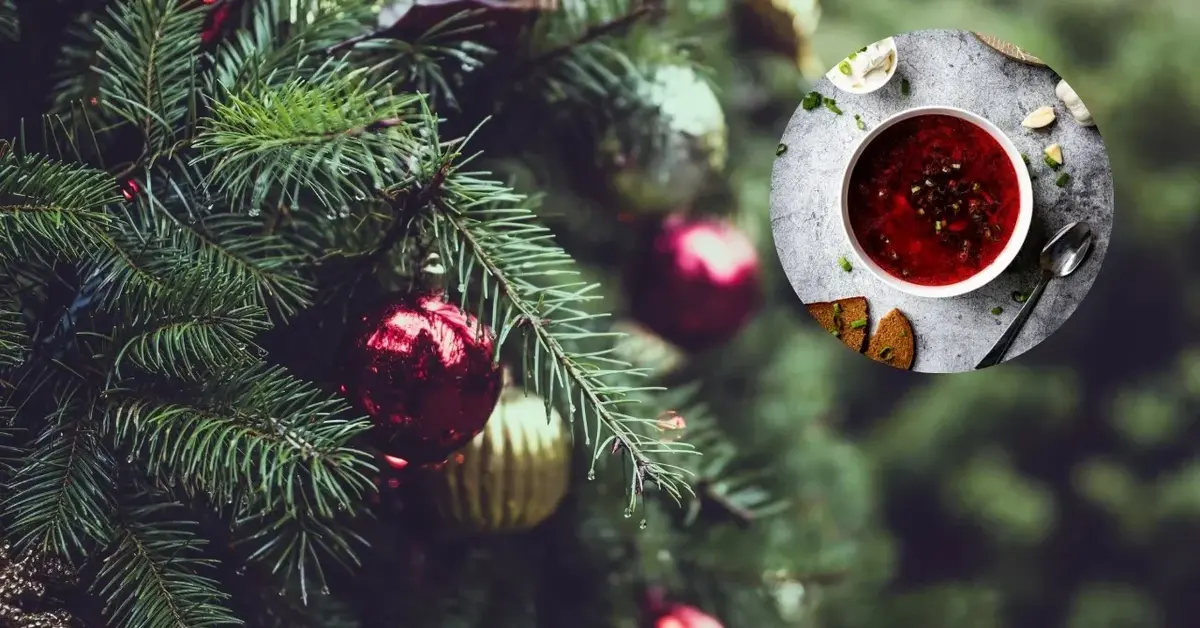 Choinka i barszcz wigilijny bez zakwasu.