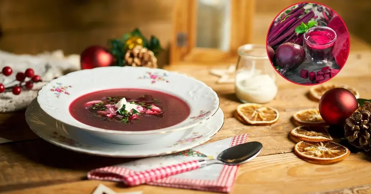Wigilijny barszcz na zakwasie z buraków i buraczany zakwas.