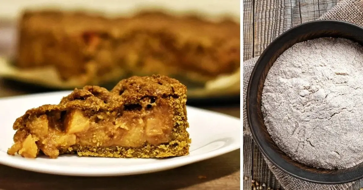 Bezglutenowa szarlotka z mąki gryczanej