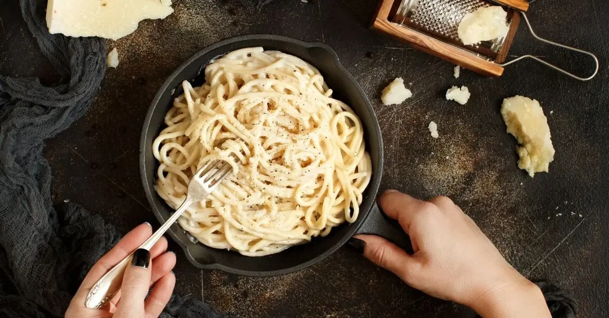 Cacio e pepe makaron