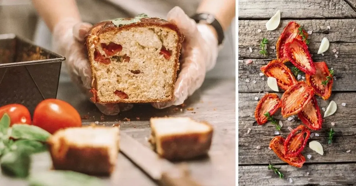 Główne zdjęcie - Włoski chlebek z suszonymi pomidorami na drożdżach — idealny na piknik, do sałatki i dań z grilla