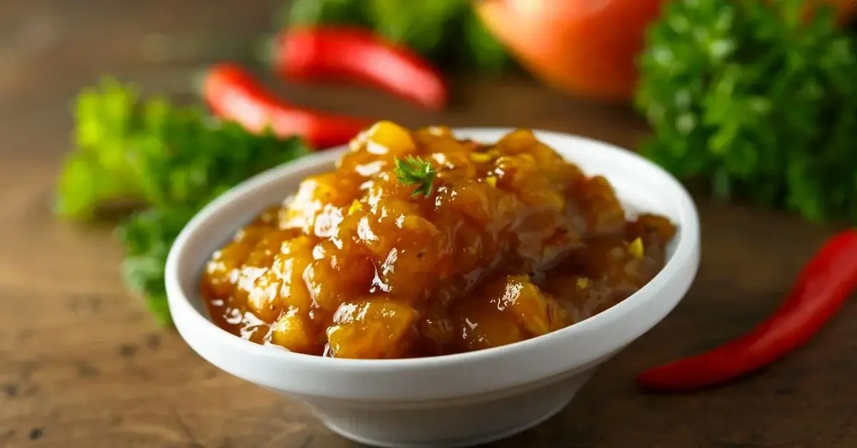 Chutney z ananasa i papryczki chili