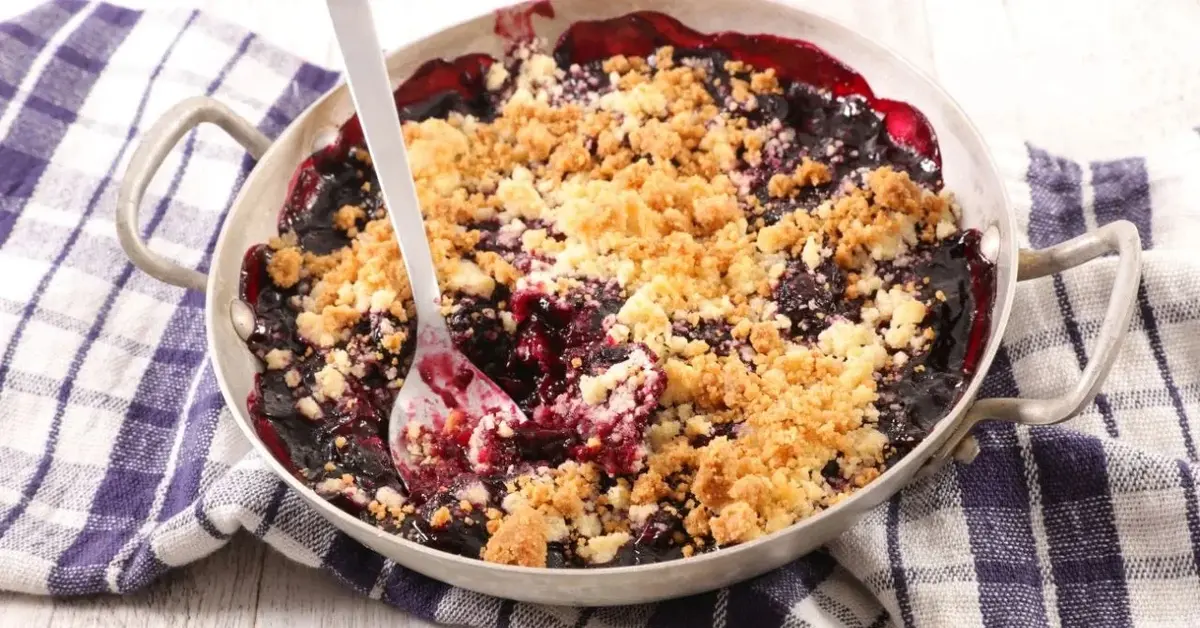 Crumble owoce pod kruszonką