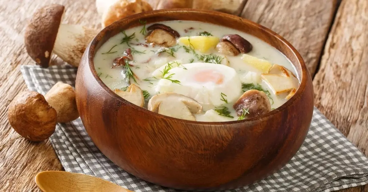 czeska zupa grzybowa kulajda 