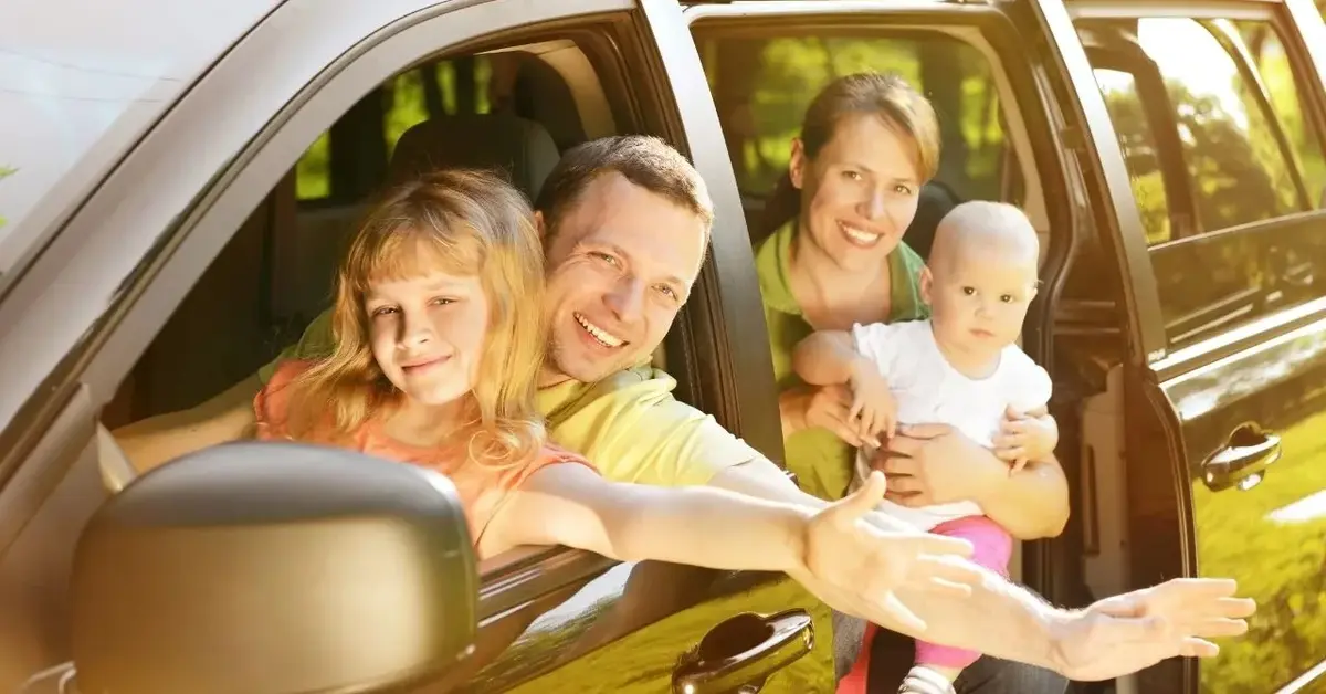 Rodzina w samochodzie