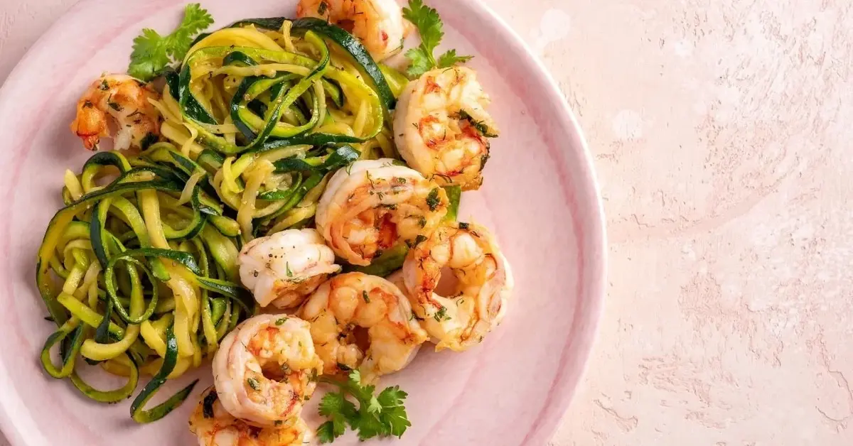 Makaron z krewetkami i parmezanem