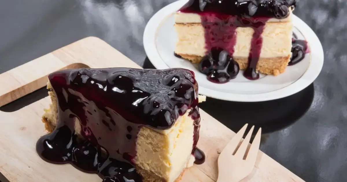 Sernik z borówkami amerykańskimi