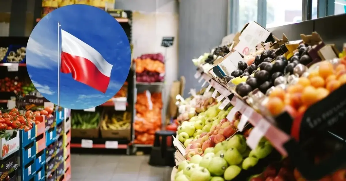 Warzywny sklep otwarty na 11 listopada.