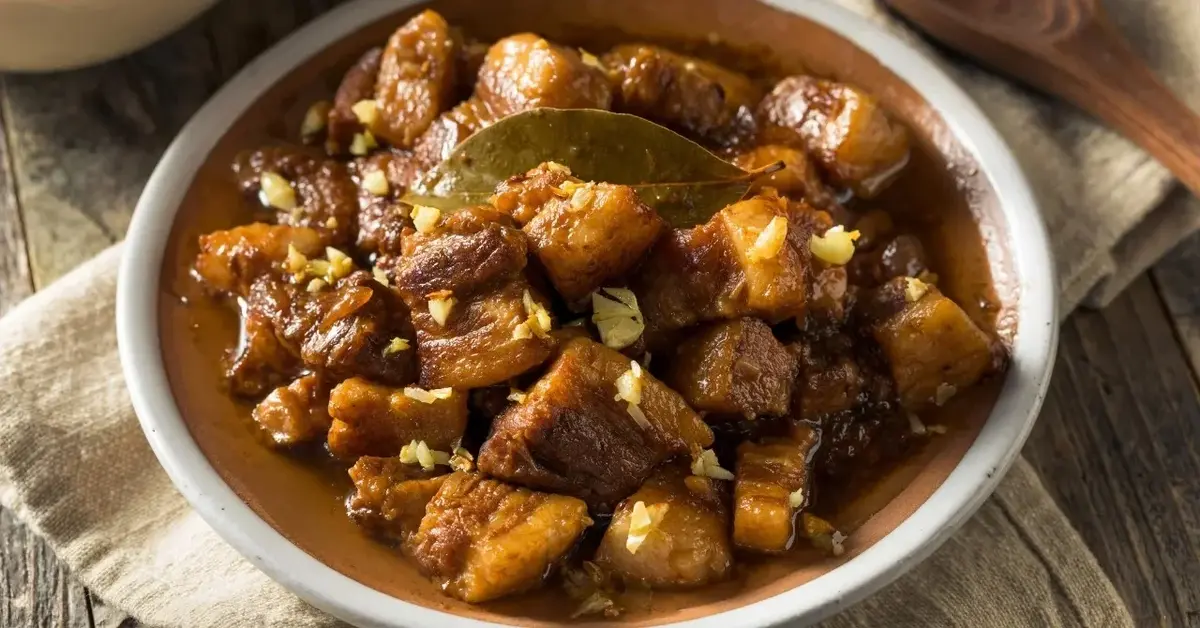 Karkówka w sosie w głębokim talerzu