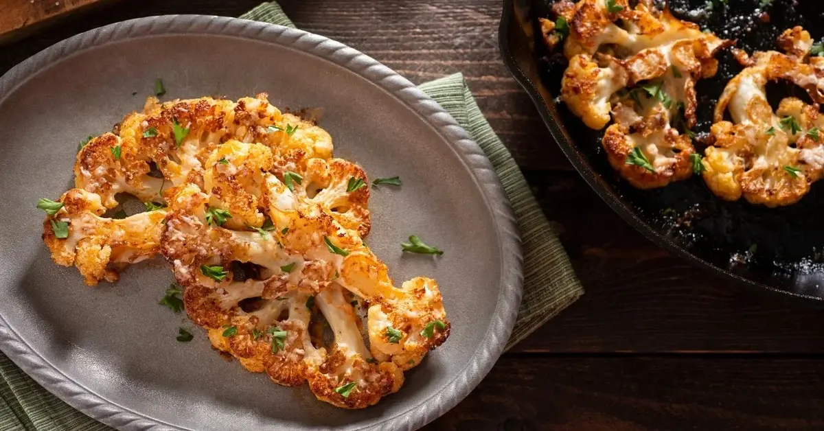 Kalafior zapiekany na talerzyku