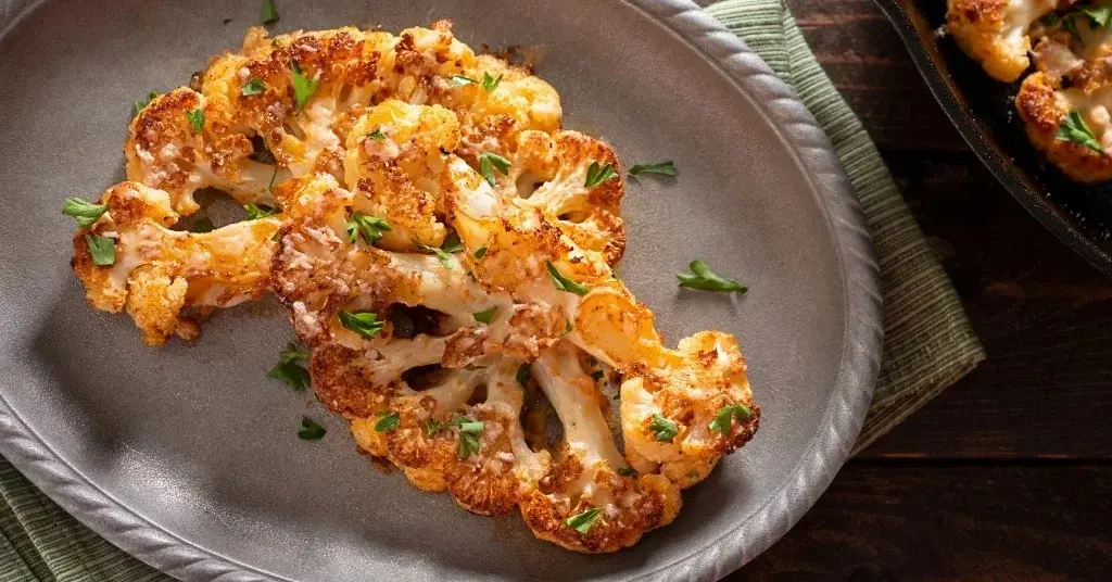 Kalafior zapiekany na talerzyku