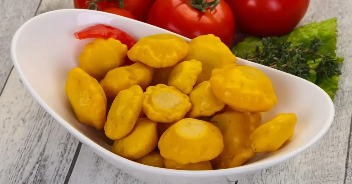 Patisony marynowane w miseczce