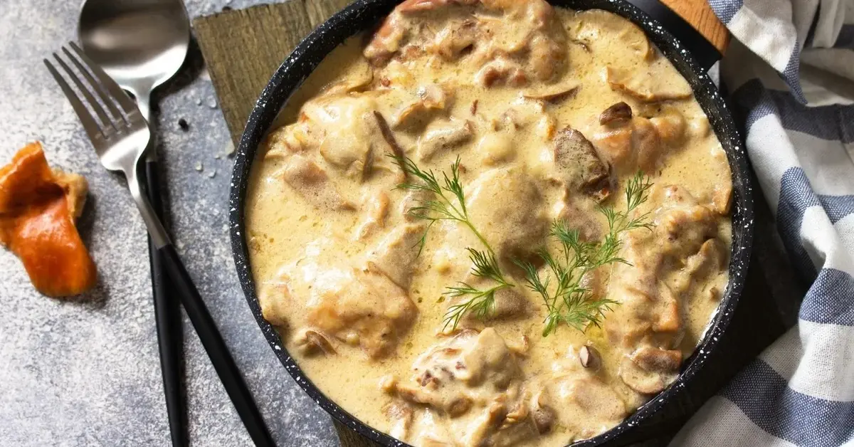 Cielęcina w sosie na patelni