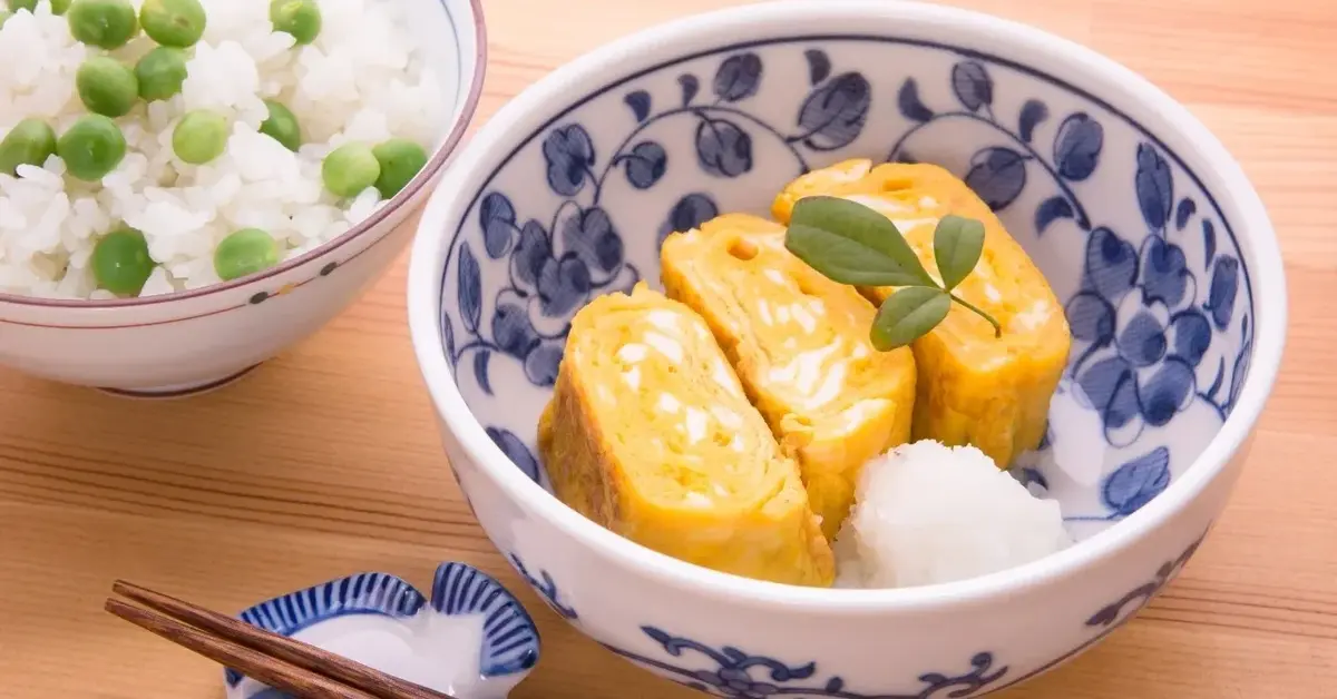 Tamago - omlet japoński w miseczce