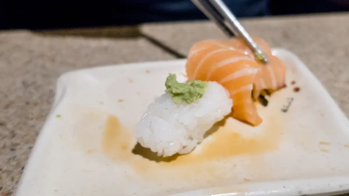 Wasabi na sushi